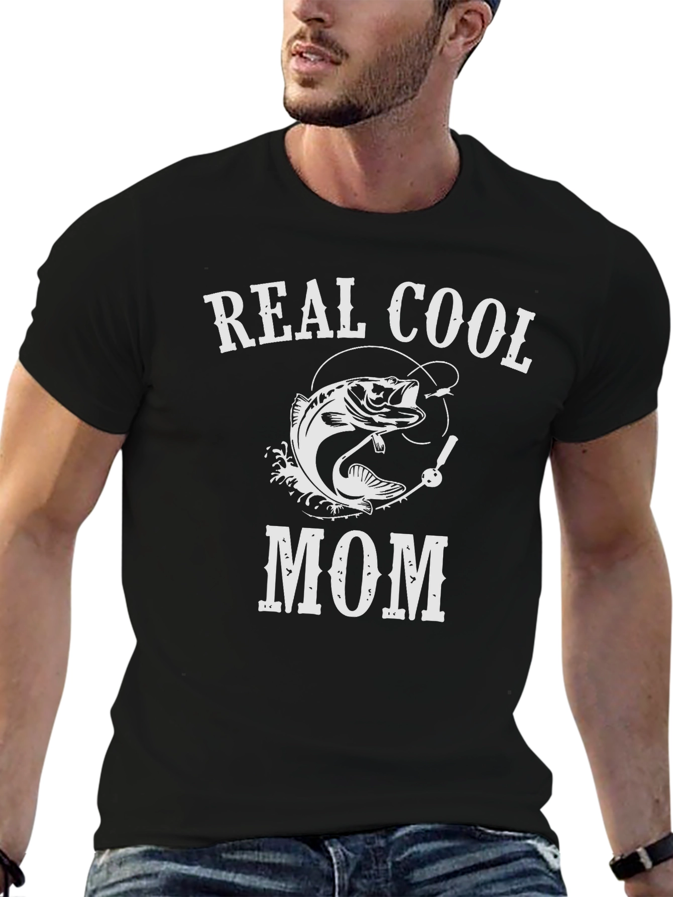 Real Cool Mom Fishing T-Shirt