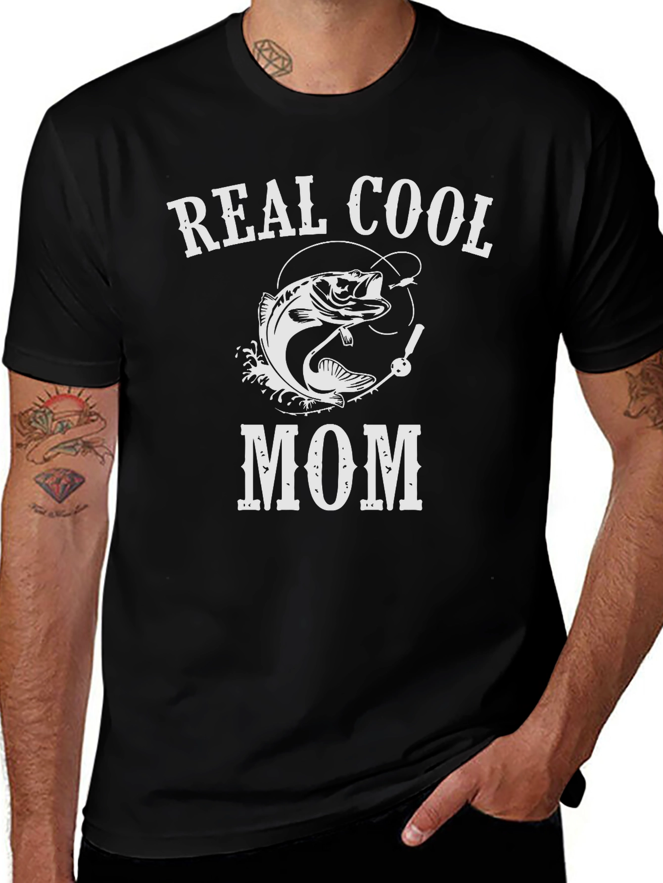 Real Cool Mom Fishing T-Shirt