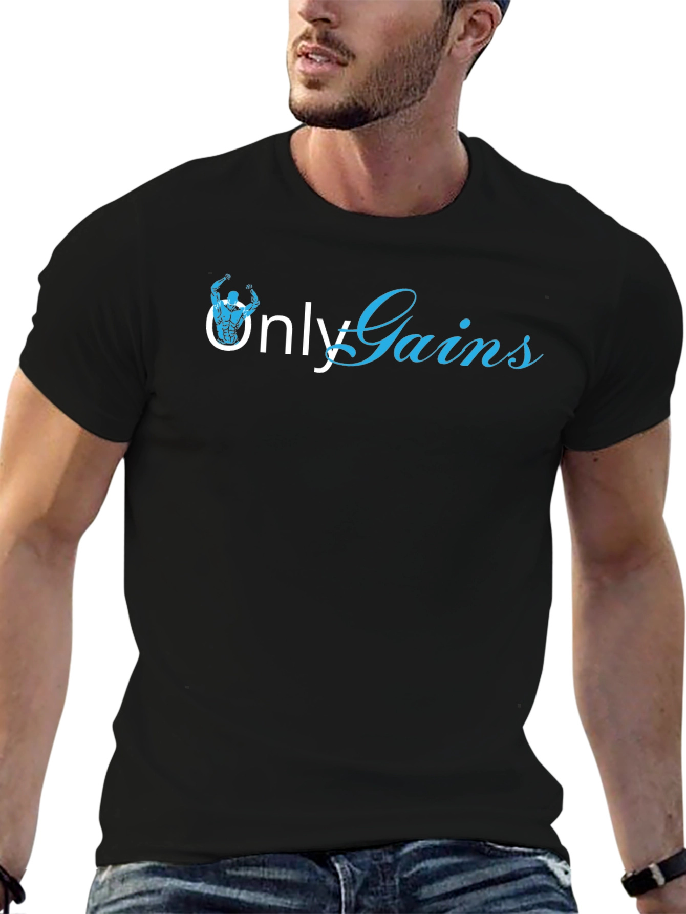 Only Gains Black T-Shirt