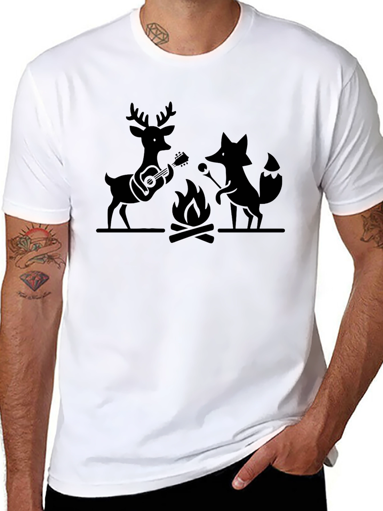 Camping Buddies Graphic T-Shirt