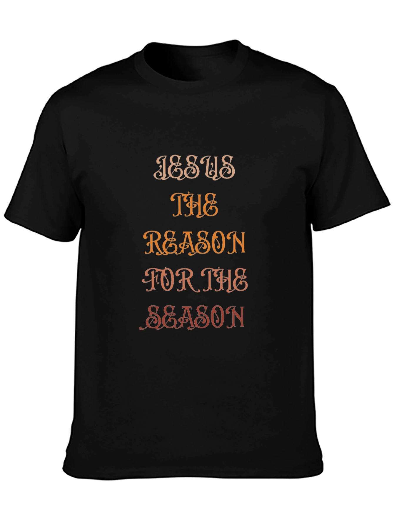 Jesus is the Reason Black Graphic T-Shirt