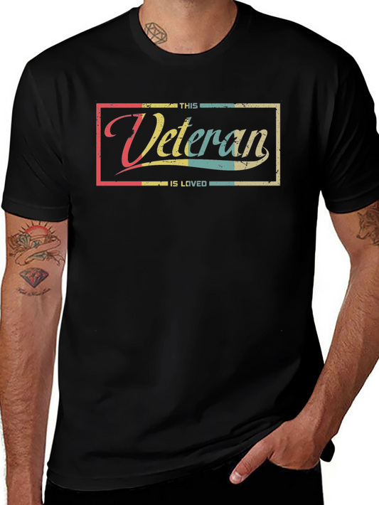 This Veteran Is Loved - Retro Graphic T-Shirt
