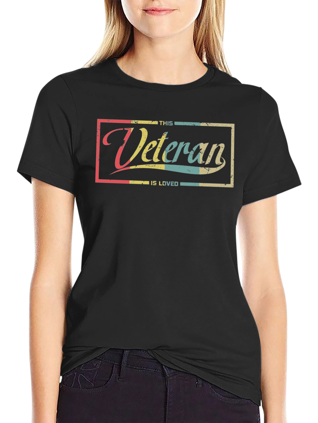 This Veteran Is Loved - Retro Graphic T-Shirt