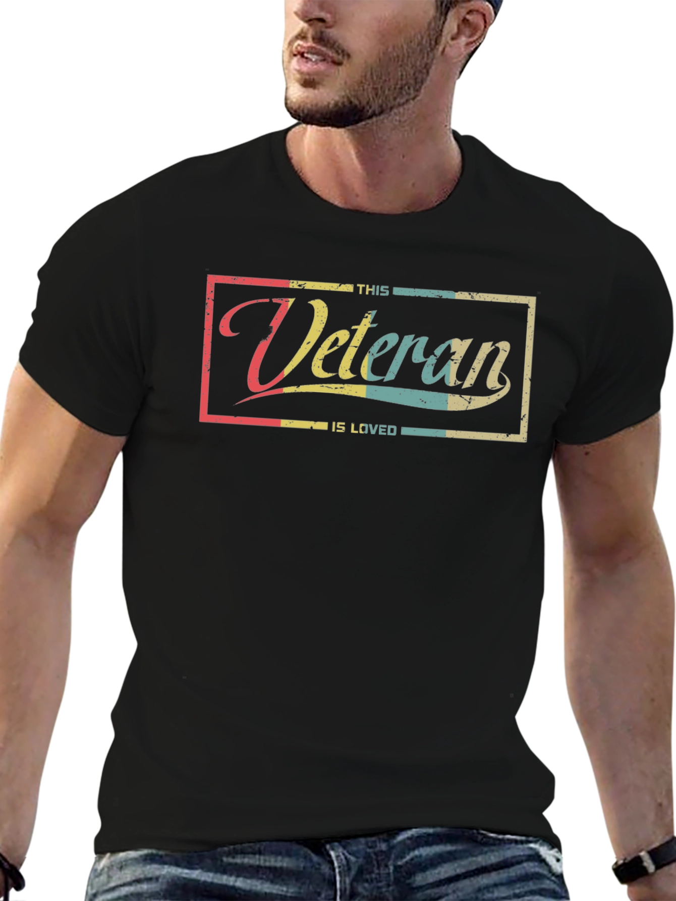 This Veteran Is Loved - Retro Graphic T-Shirt