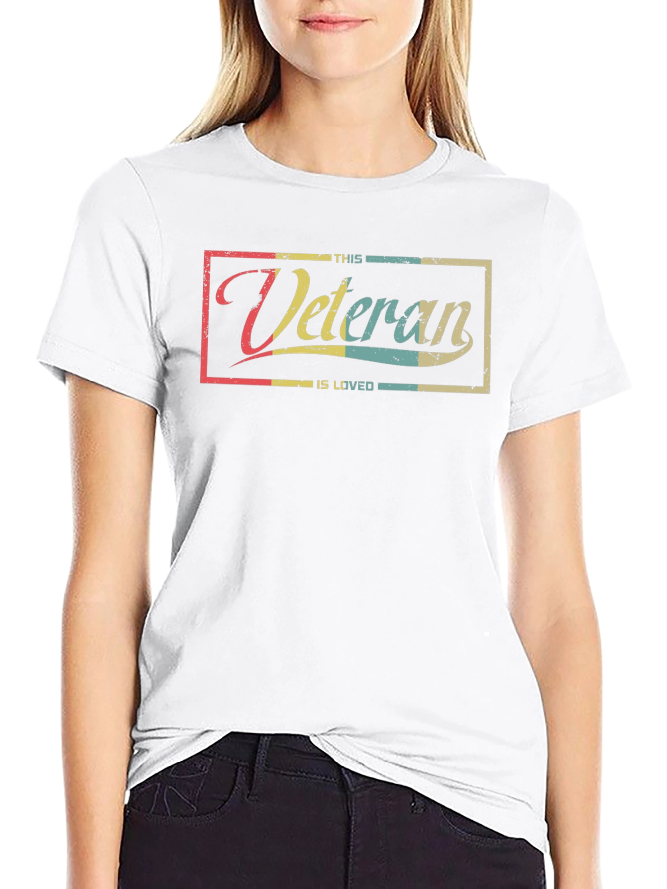 This Veteran Is Loved - Retro Graphic T-Shirt