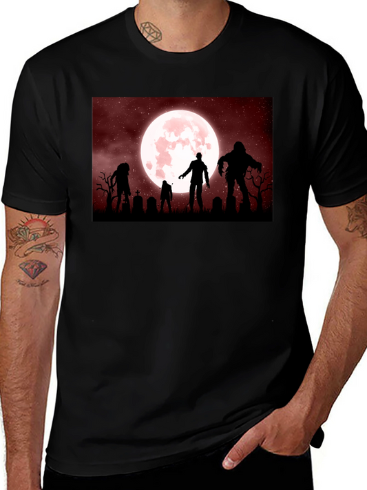 Zombie Moon T-Shirt - Halloween Night