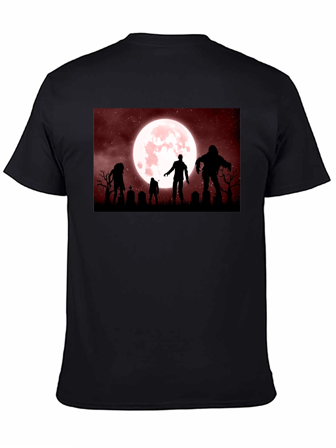 Zombie Moon T-Shirt - Halloween Night