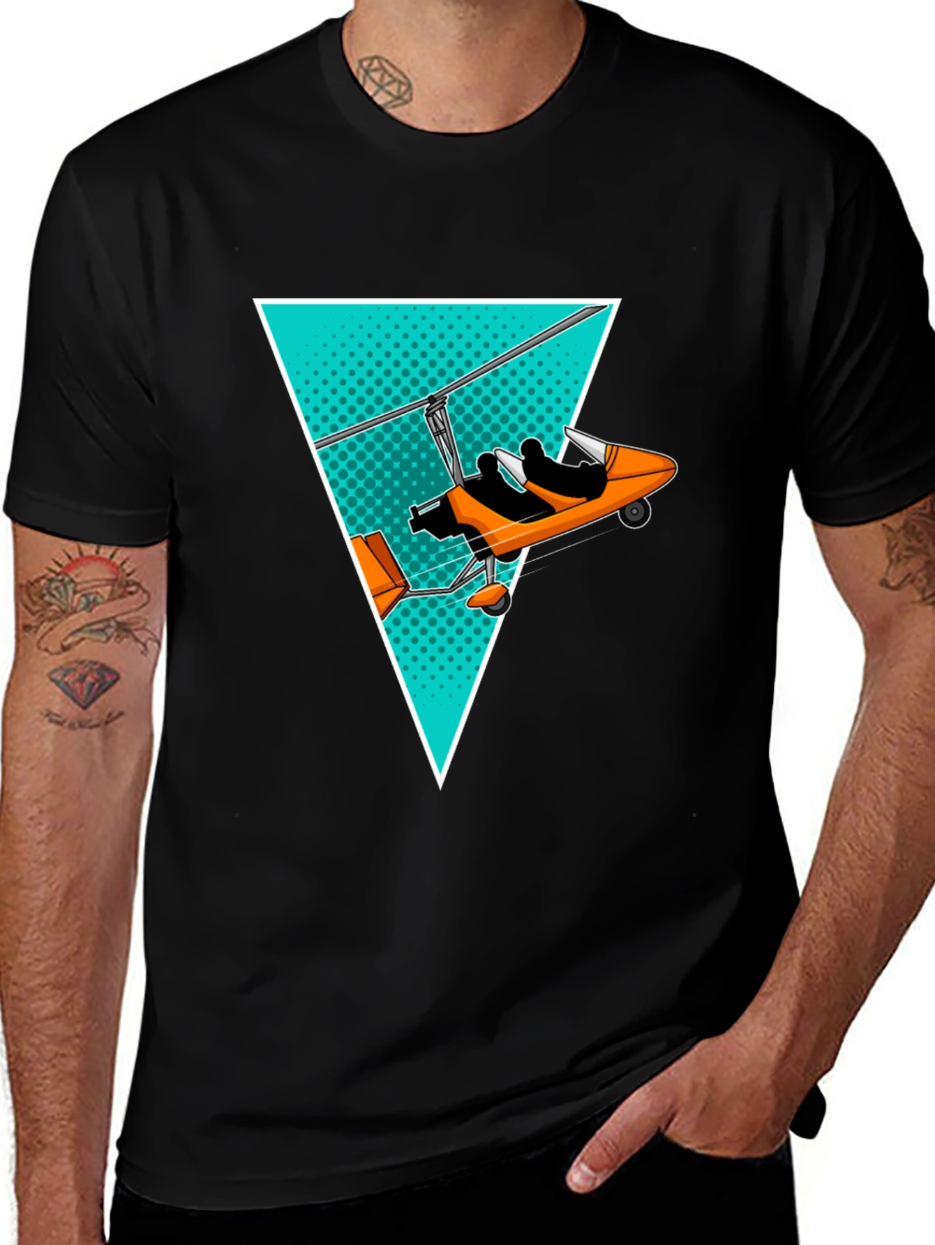 Microlight Plane Graphic Tee - Aviation Enthusiast Shirt