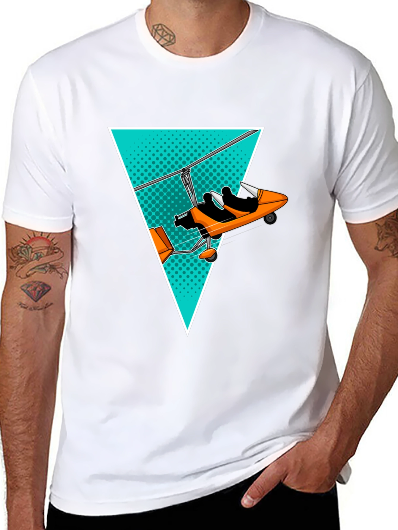 Microlight Plane Graphic Tee - Aviation Enthusiast Shirt