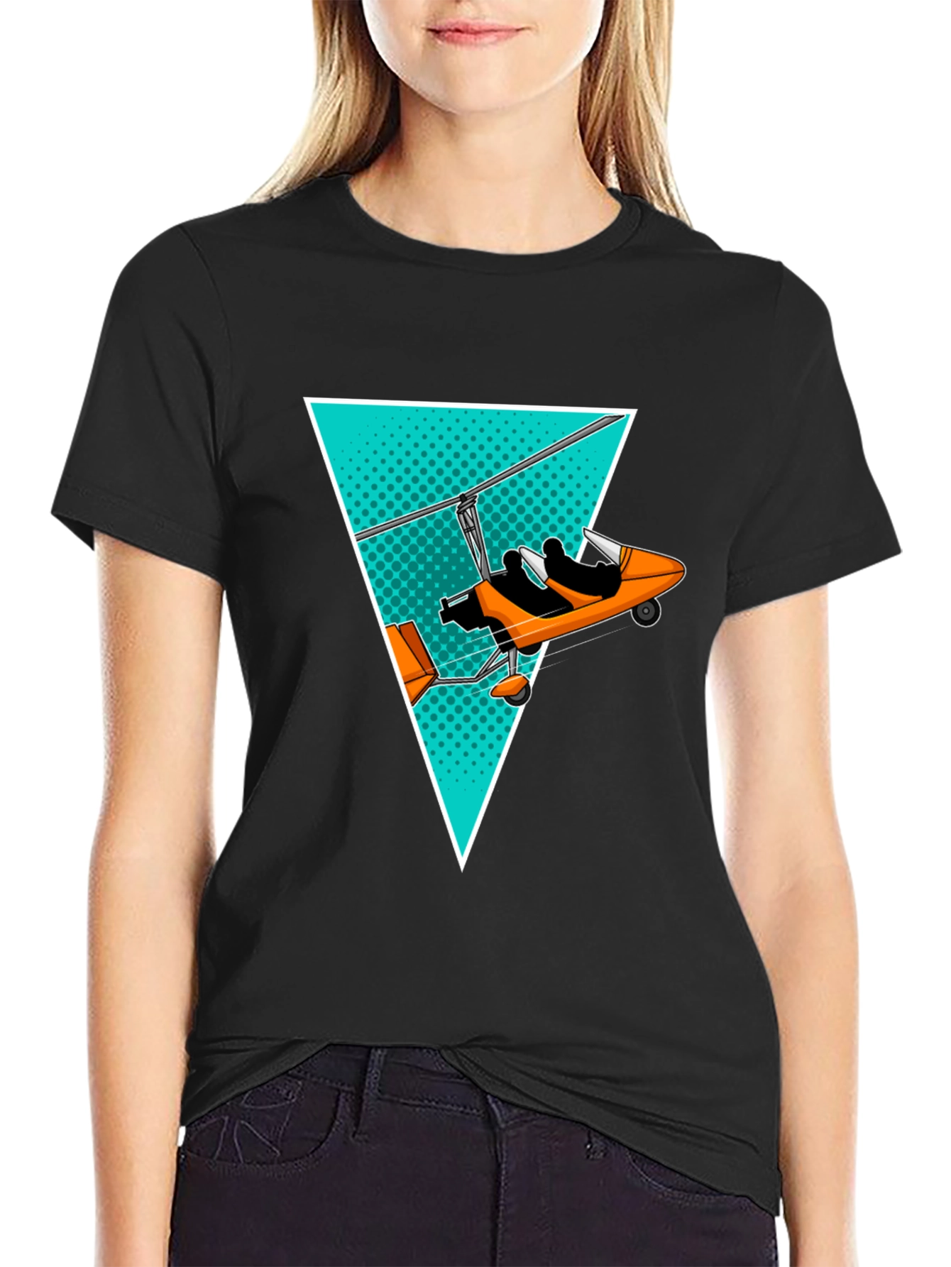 Microlight Plane Graphic Tee - Aviation Enthusiast Shirt