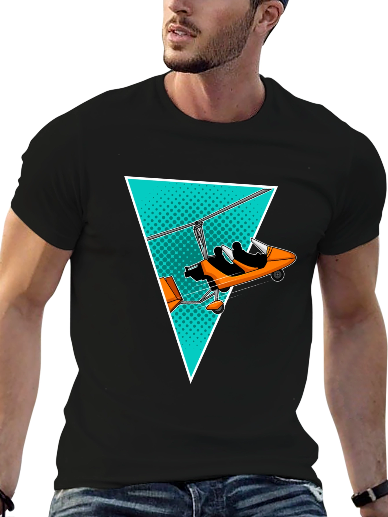 Microlight Plane Graphic Tee - Aviation Enthusiast Shirt