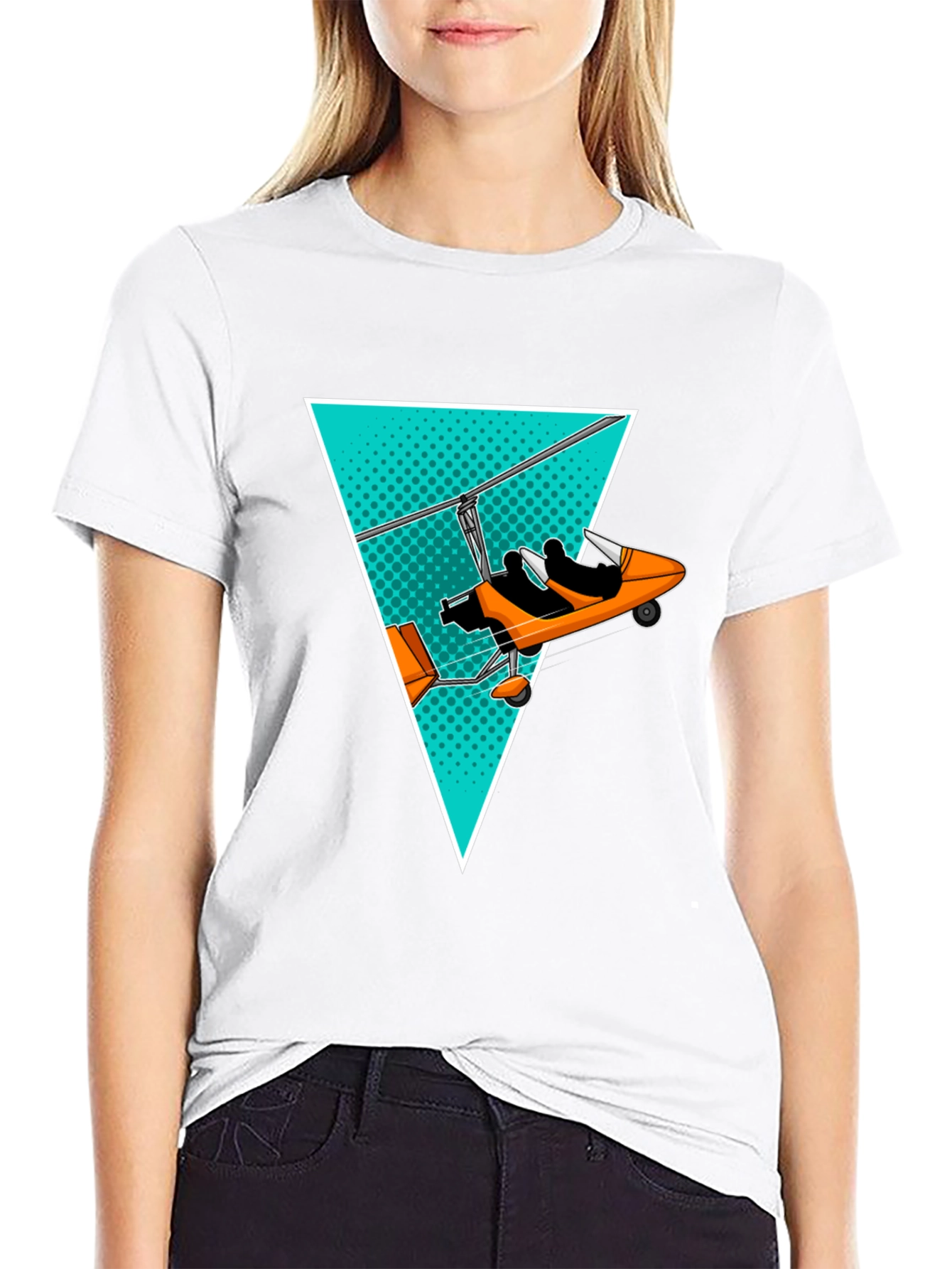 Microlight Plane Graphic Tee - Aviation Enthusiast Shirt