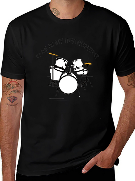 Drum Set Instrument T-Shirt - Musician Tee
