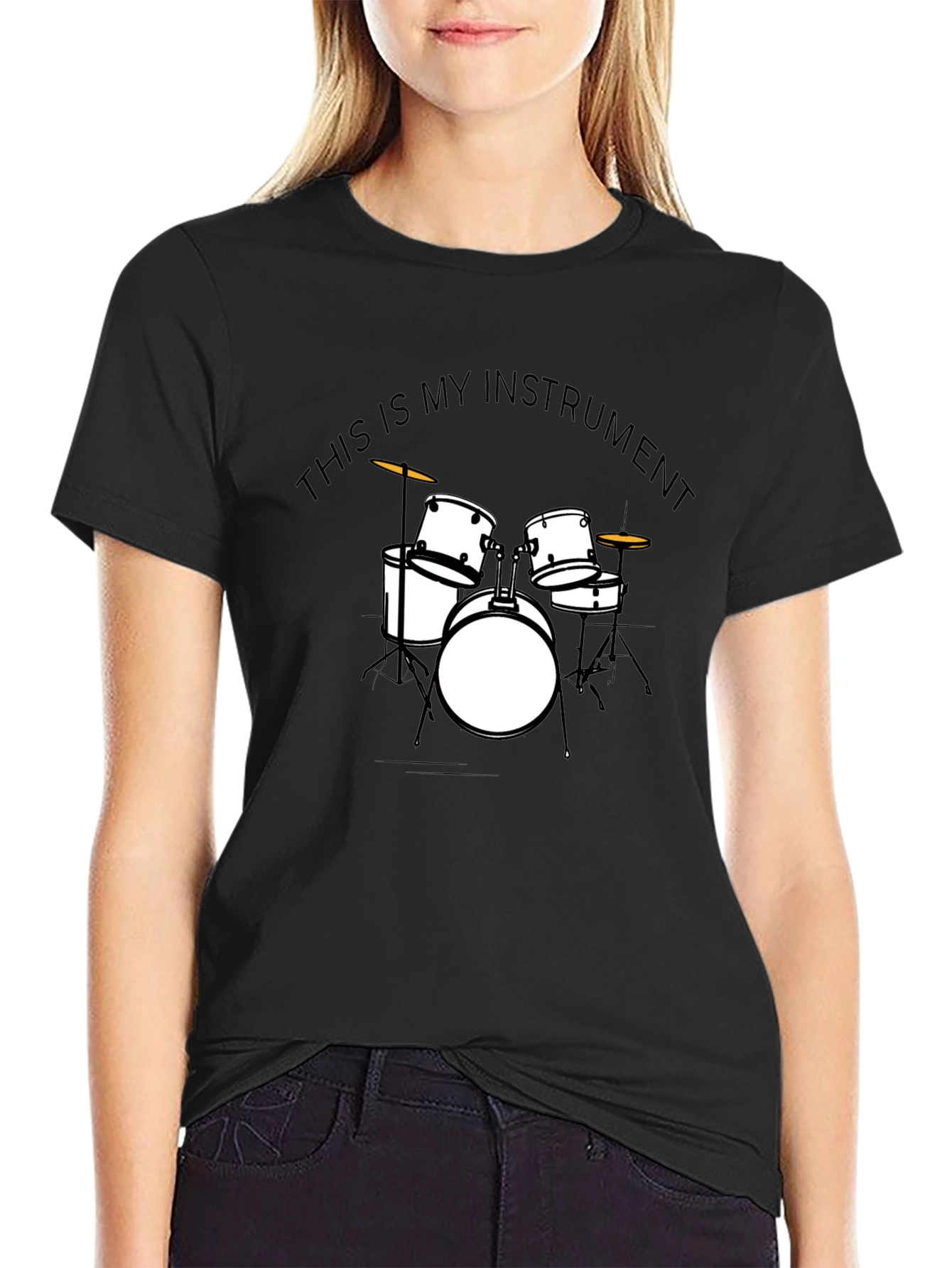 Drum Set Instrument T-Shirt - Musician Tee