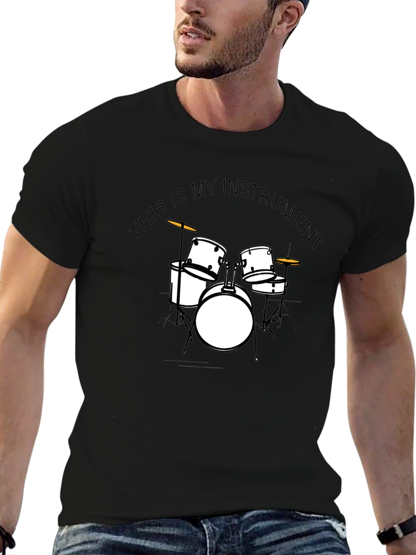 Drum Set Instrument T-Shirt - Musician Tee