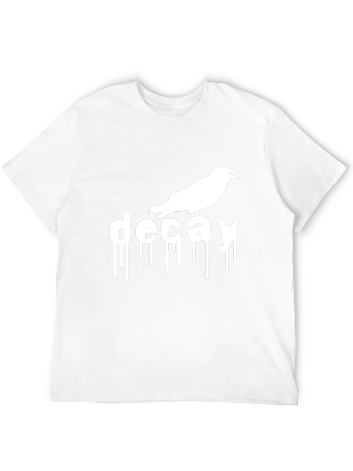 Decay Crow Graphic T-Shirt - Black Cotton Tee