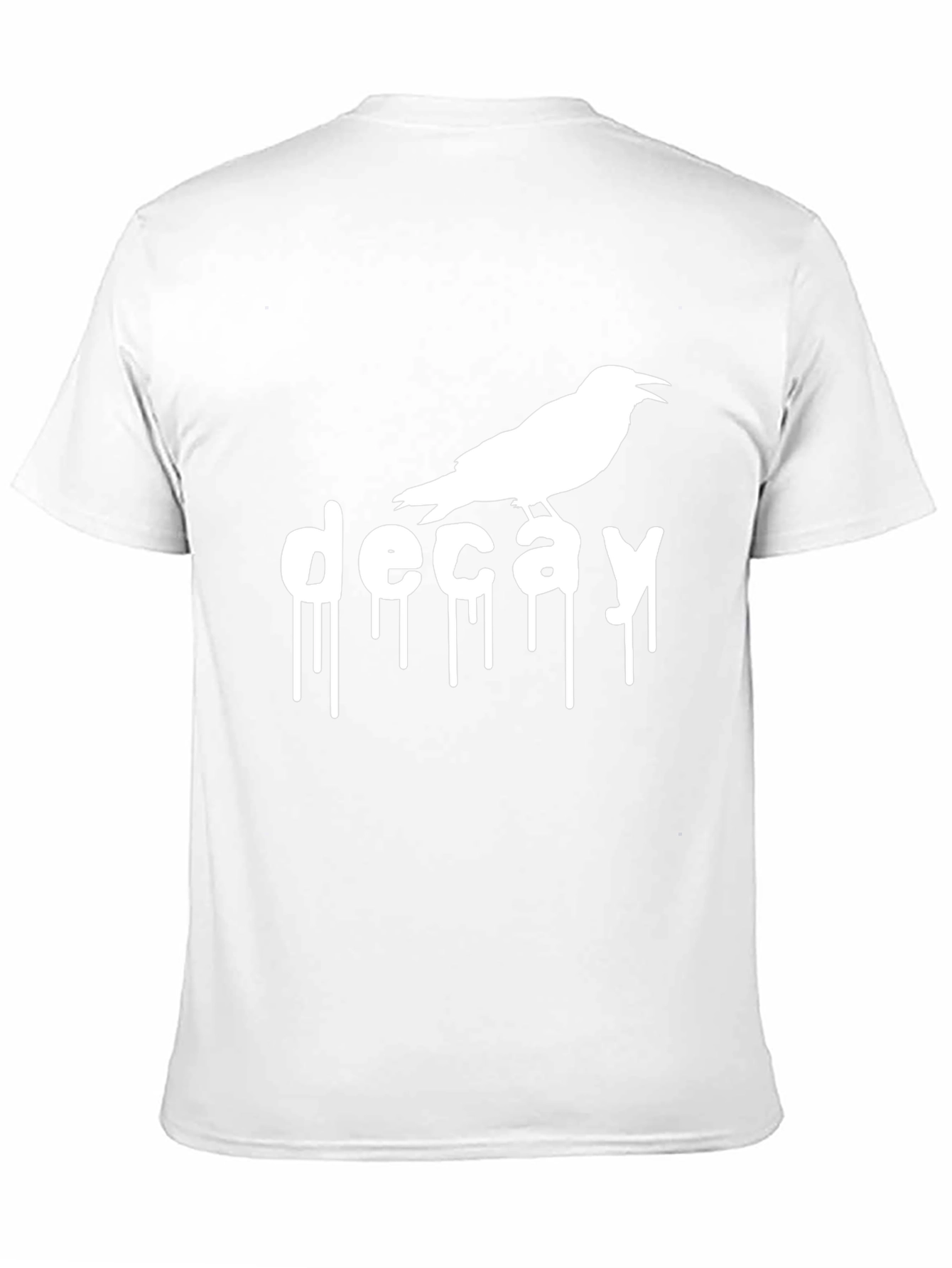 Decay Crow Graphic T-Shirt - Black Cotton Tee
