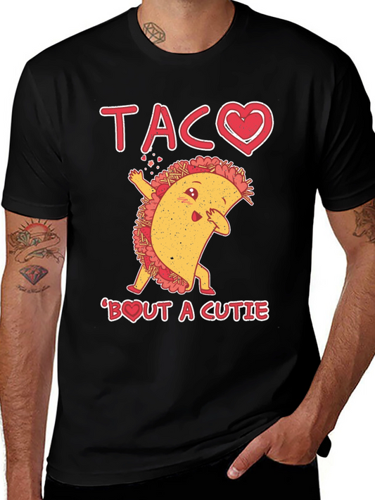 Taco Bout A Cutie Black Graphic Tee