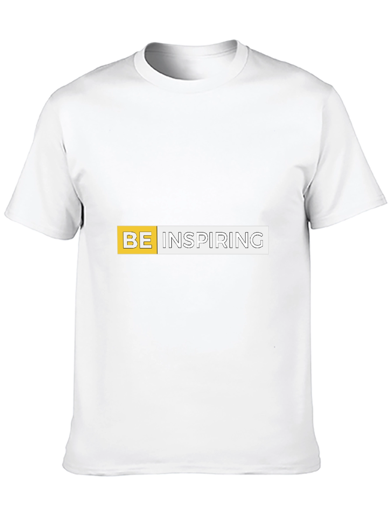 Be Inspiring Graphic Print Black Tee