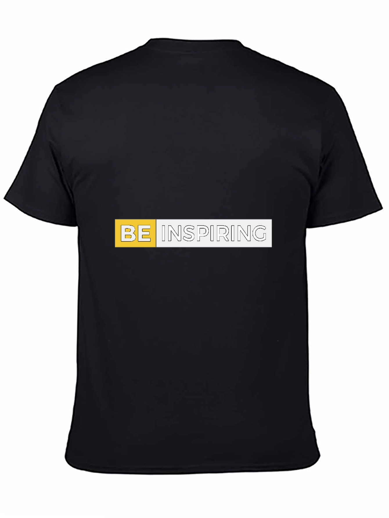 Be Inspiring Graphic Print Black Tee