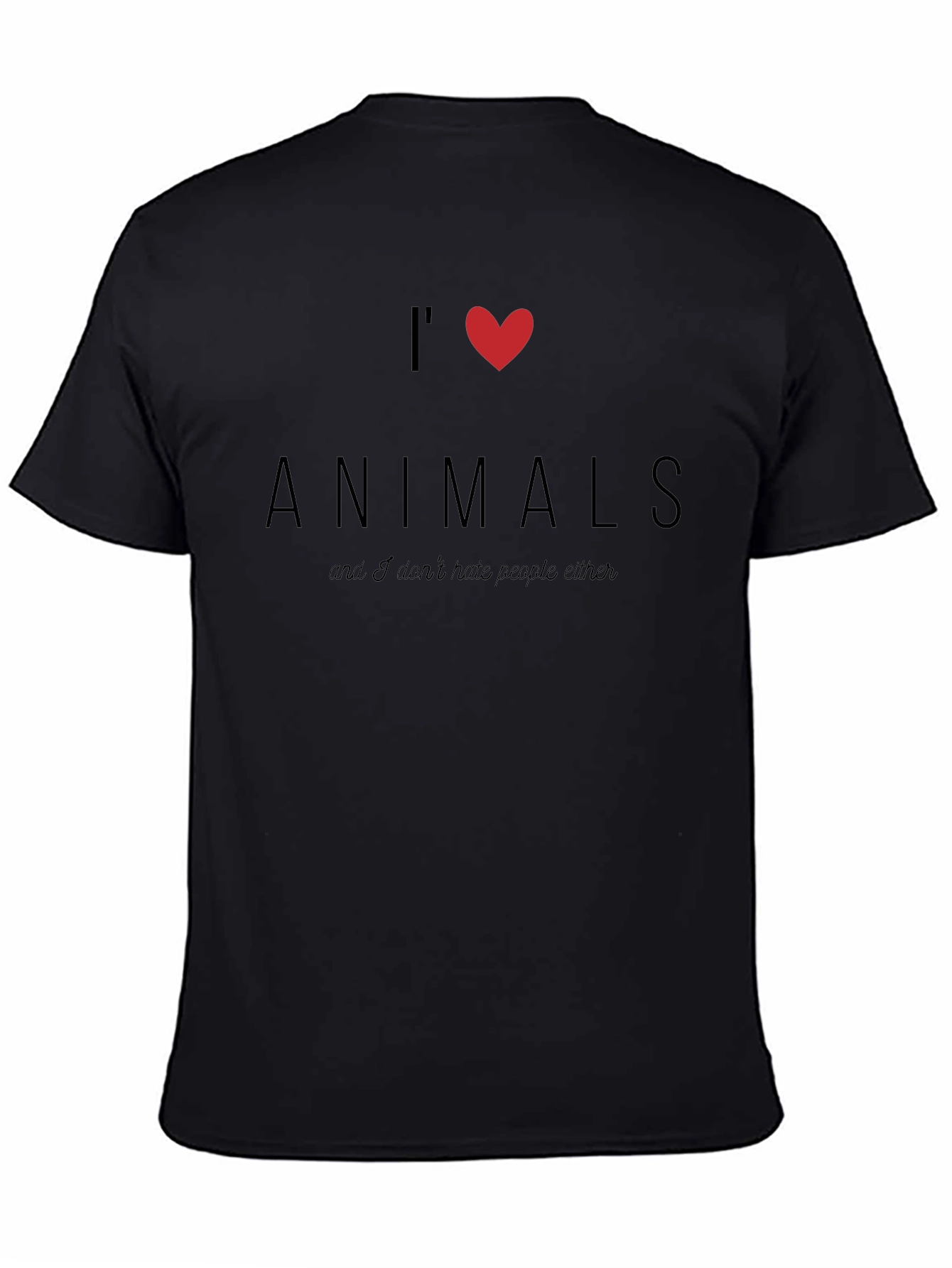 I Heart Animals T-Shirt - Novelty Graphic Tee