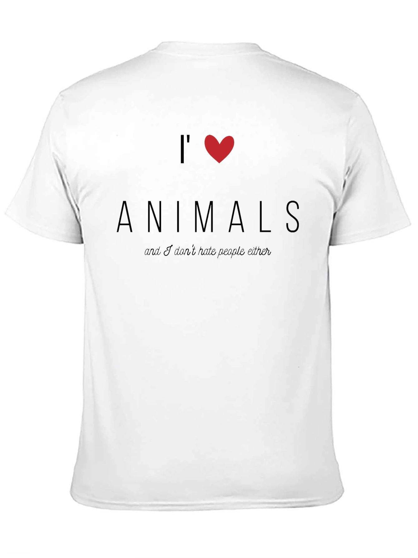 I Heart Animals T-Shirt - Novelty Graphic Tee