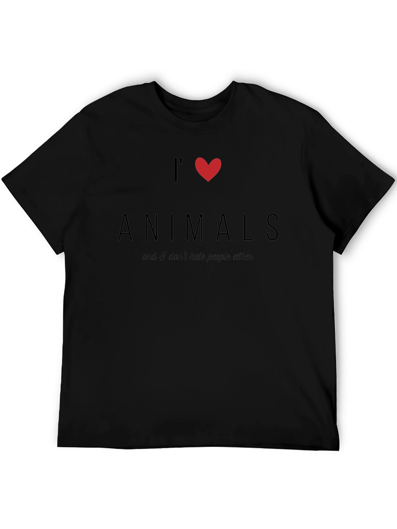 I Heart Animals T-Shirt - Novelty Graphic Tee