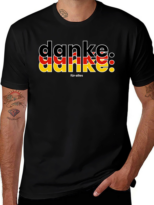 Danke T-Shirt - German Flag Colors