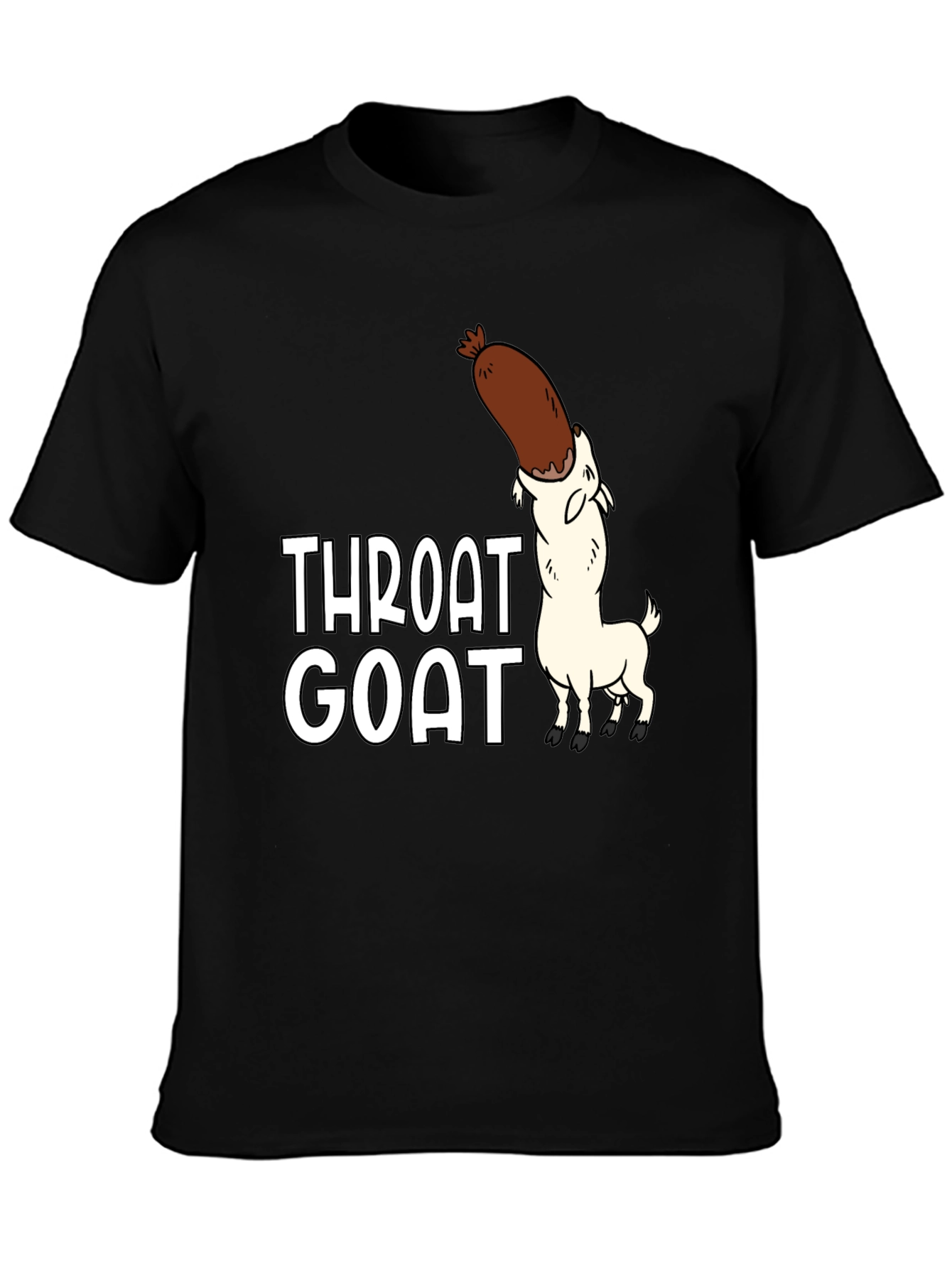 Throat Goat Graphic Tee - Black Unisex Shirt