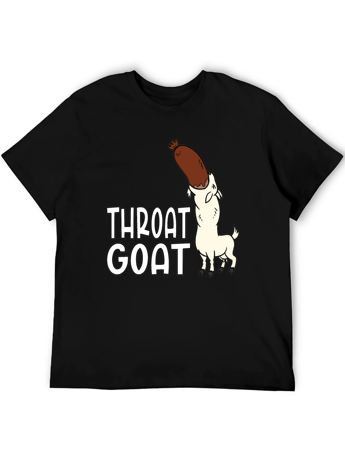 Throat Goat Graphic Tee - Black Unisex Shirt