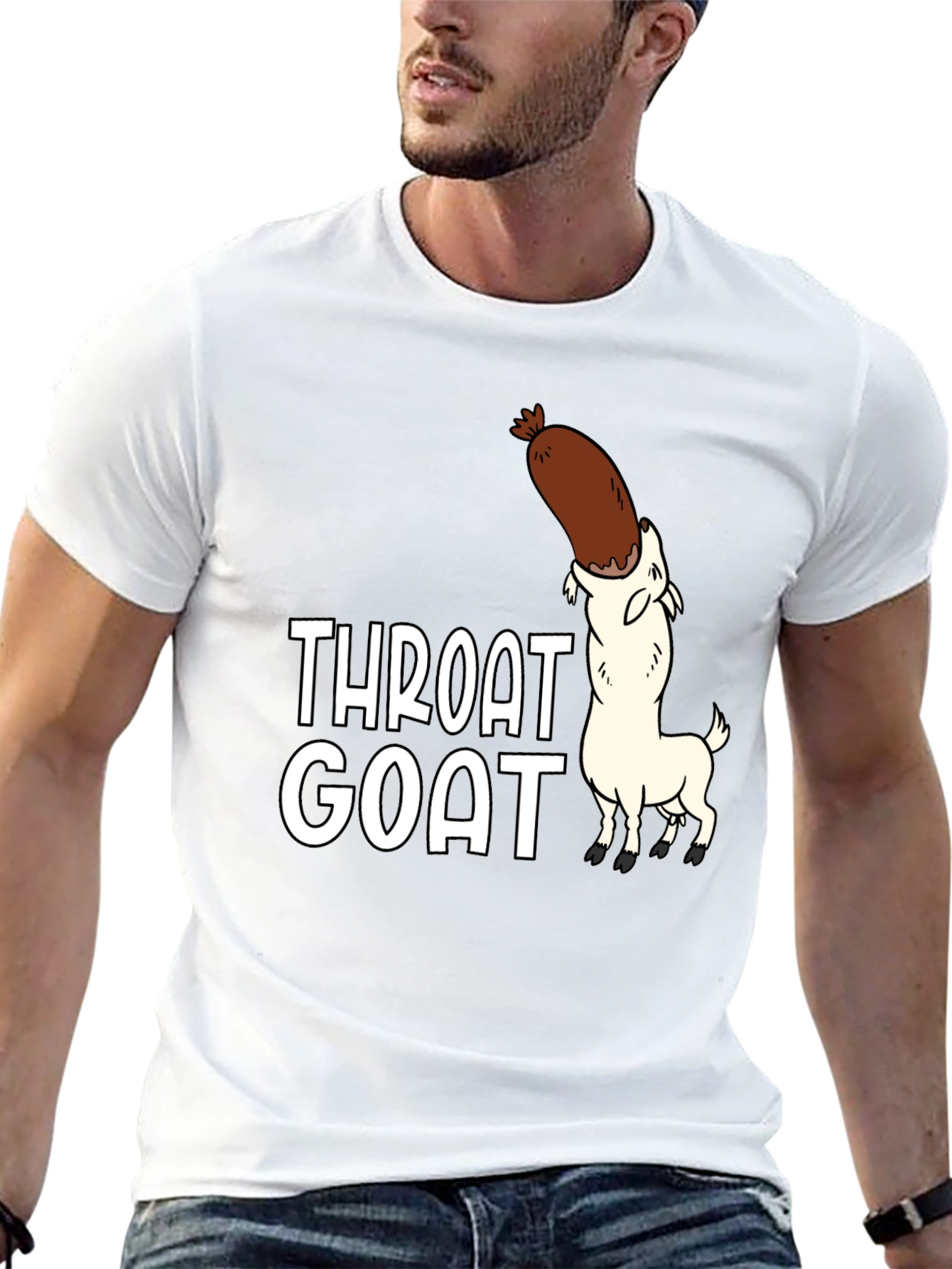 Throat Goat Graphic Tee - Black Unisex Shirt