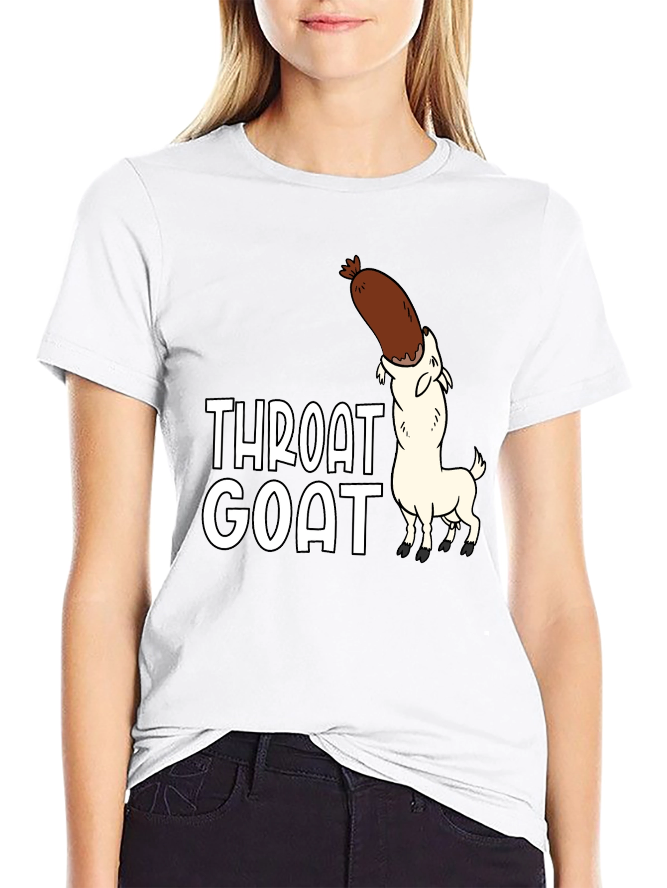Throat Goat Graphic Tee - Black Unisex Shirt