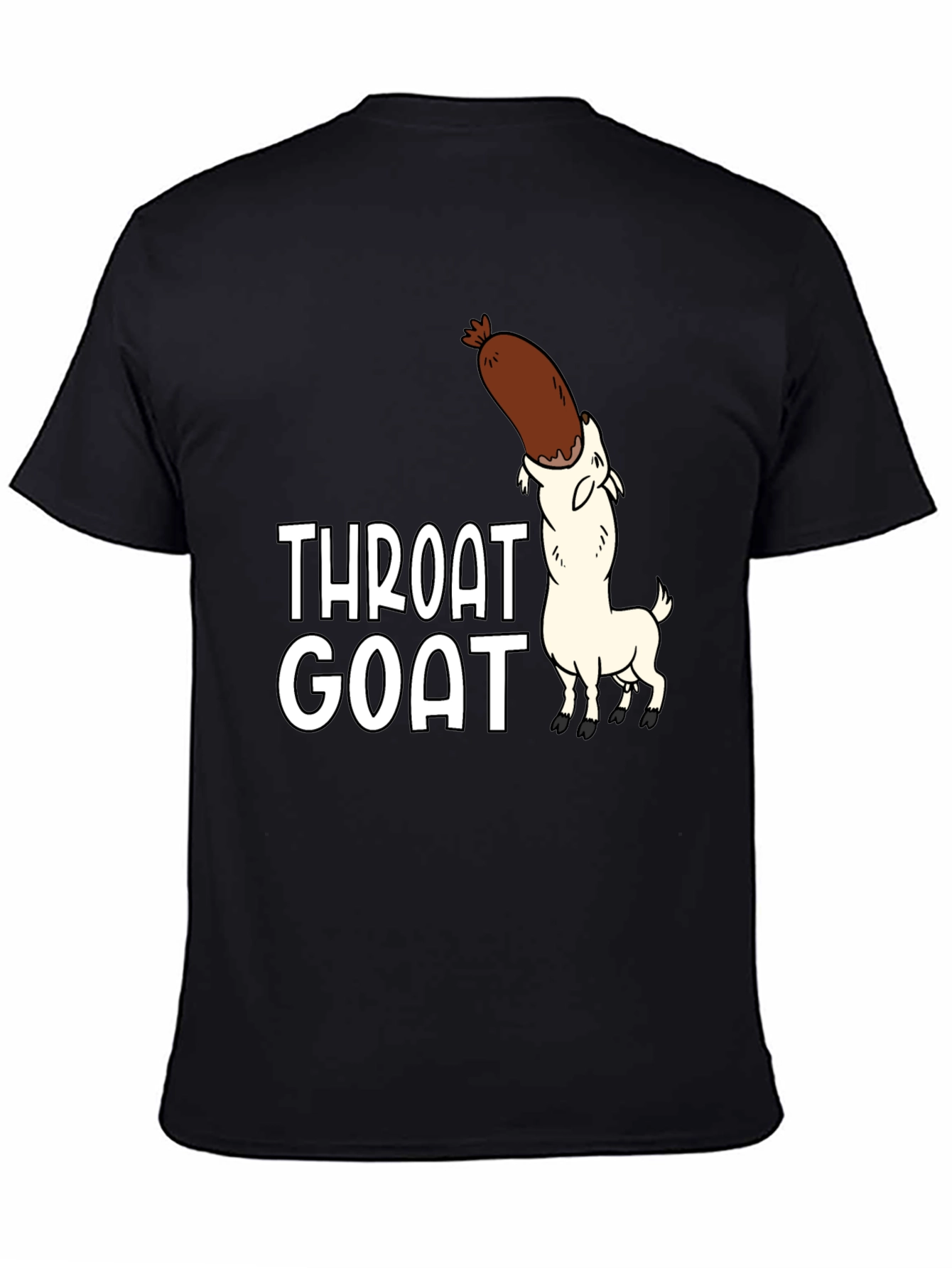 Throat Goat Graphic Tee - Black Unisex Shirt