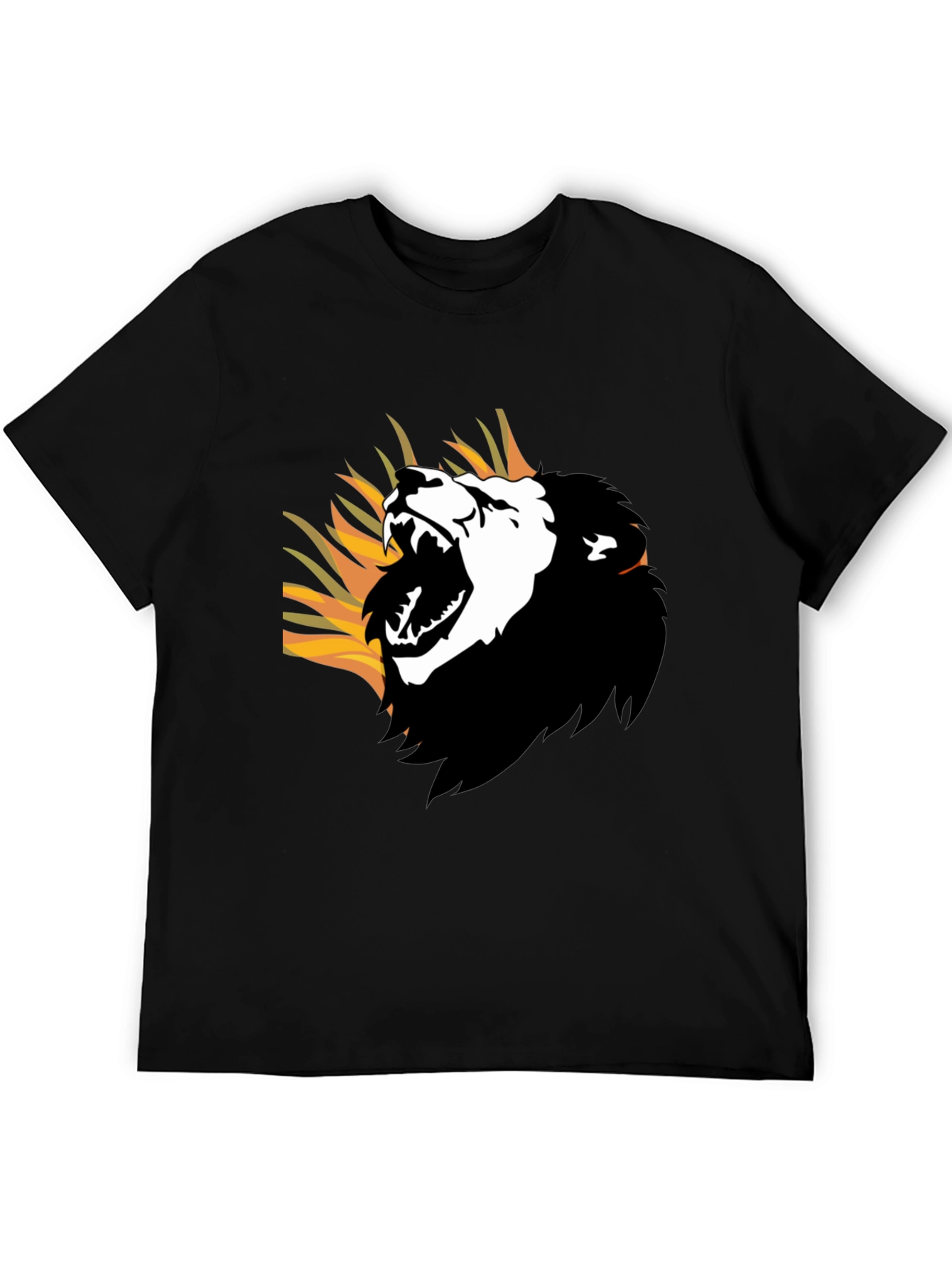 Roaring Lion Graphic Tee - Mens Black T-Shirt