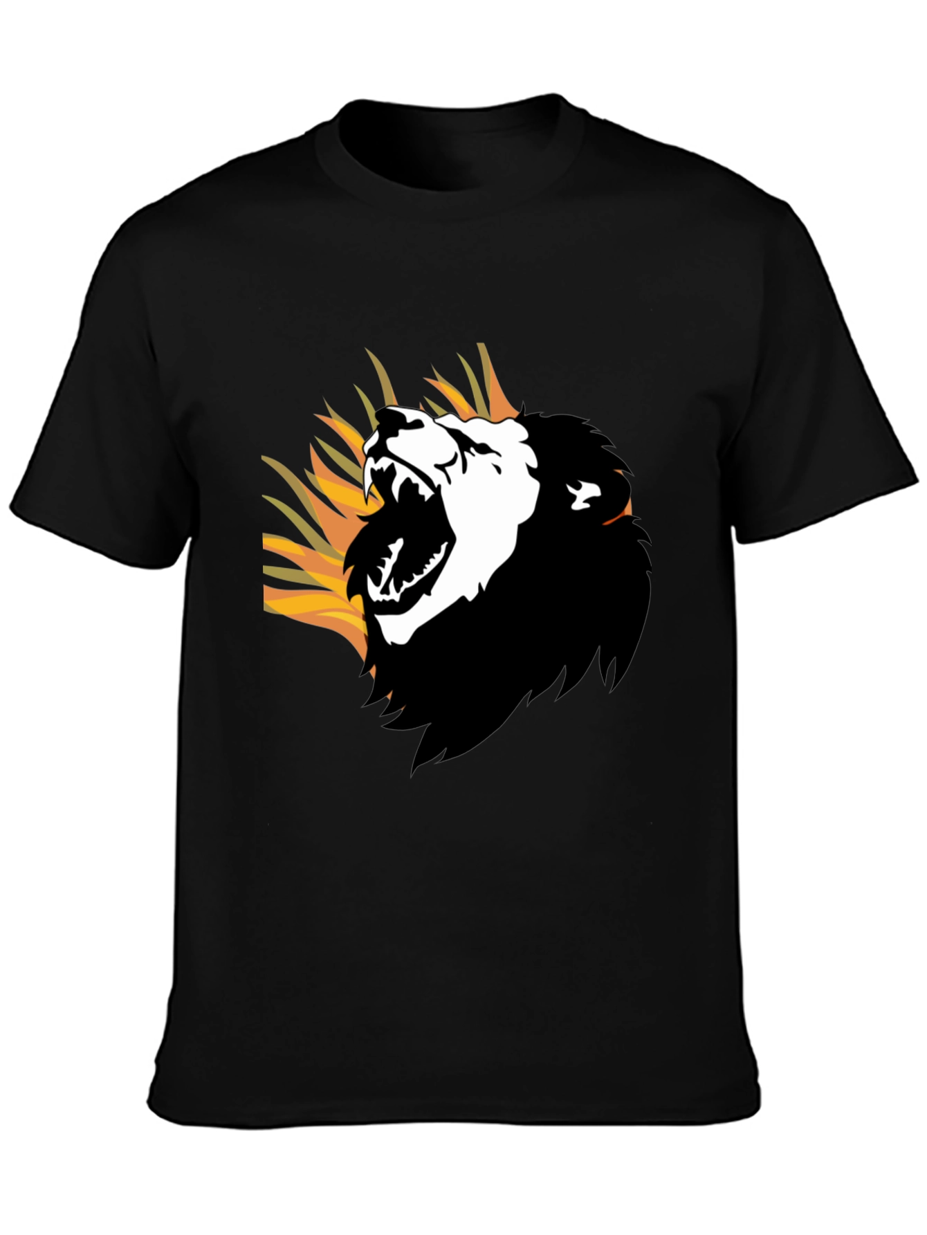 Roaring Lion Graphic Tee - Mens Black T-Shirt