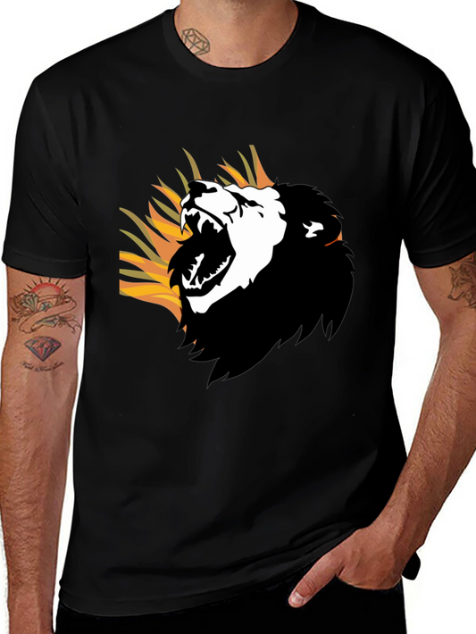 Roaring Lion Graphic Tee - Mens Black T-Shirt