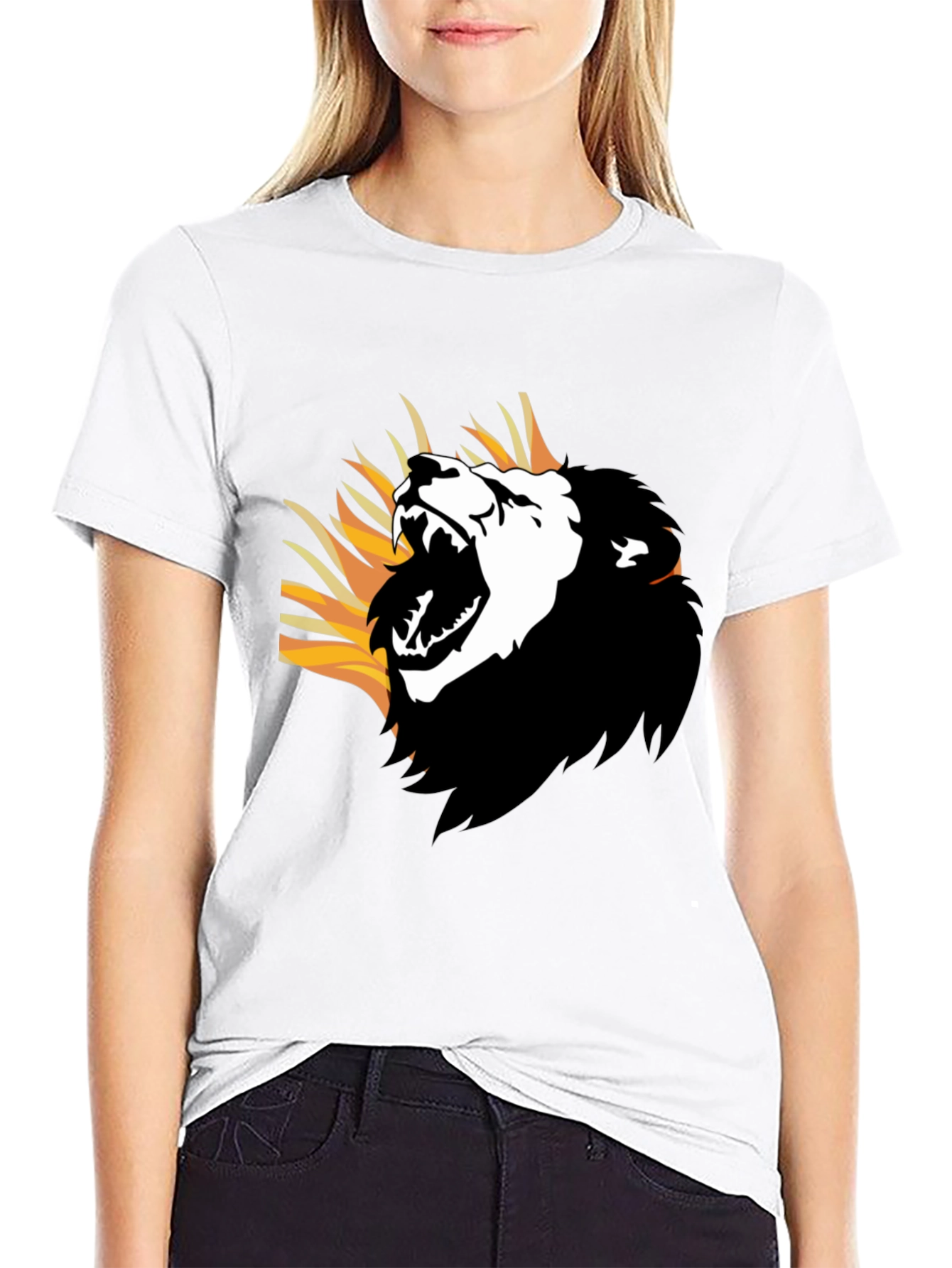 Roaring Lion Graphic Tee - Mens Black T-Shirt