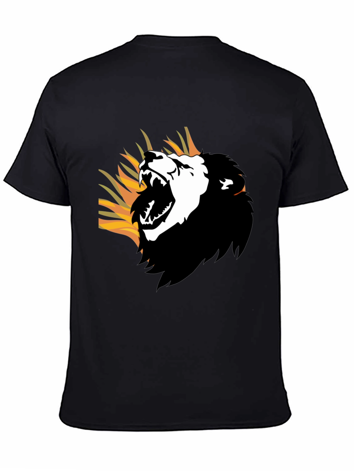 Roaring Lion Graphic Tee - Mens Black T-Shirt