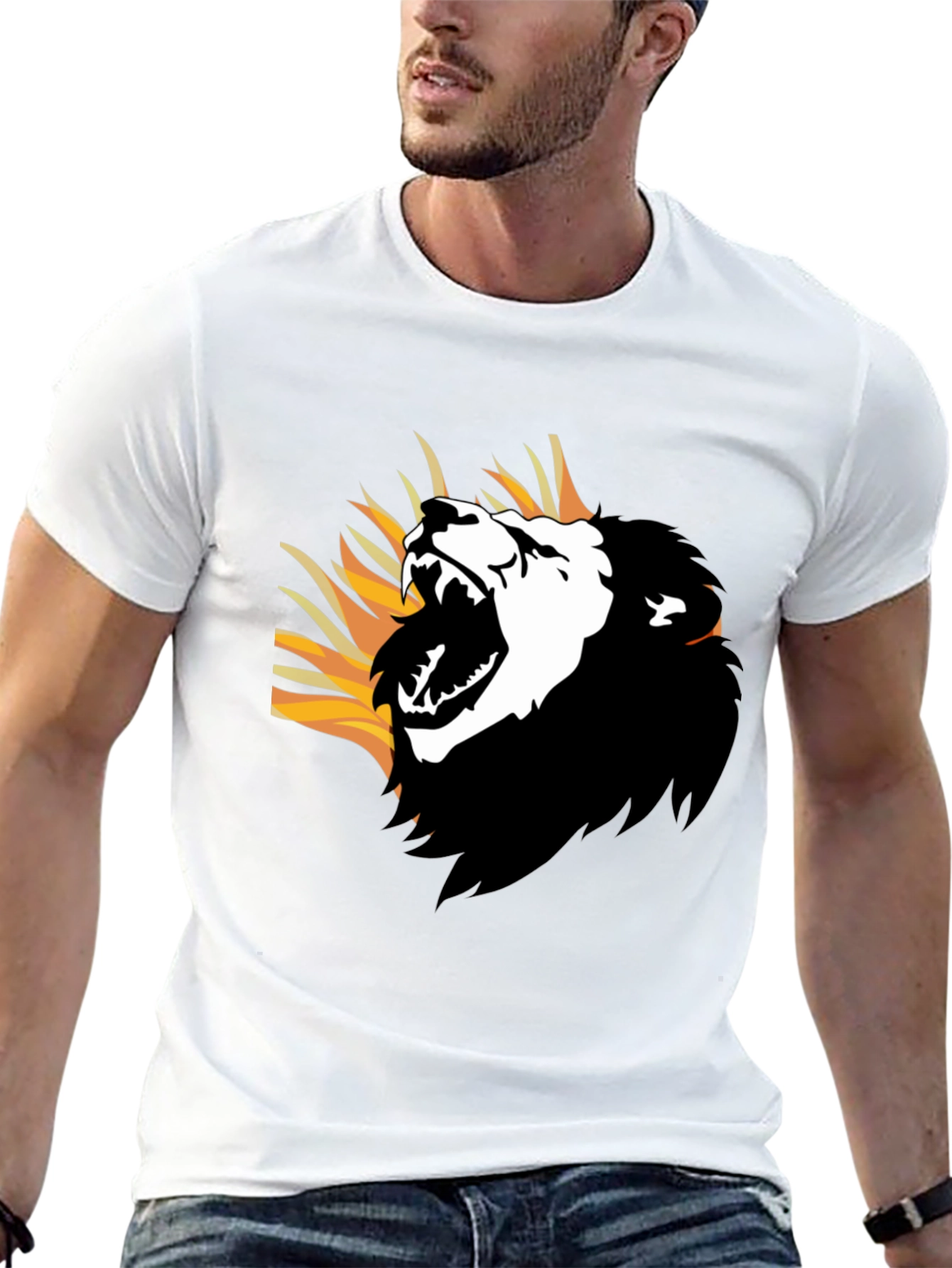 Roaring Lion Graphic Tee - Mens Black T-Shirt