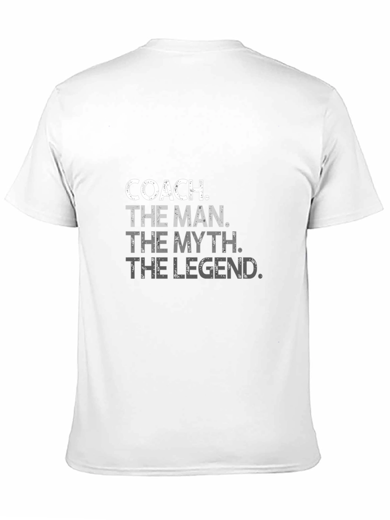 Coach The Man The Myth The Legend Black T-Shirt
