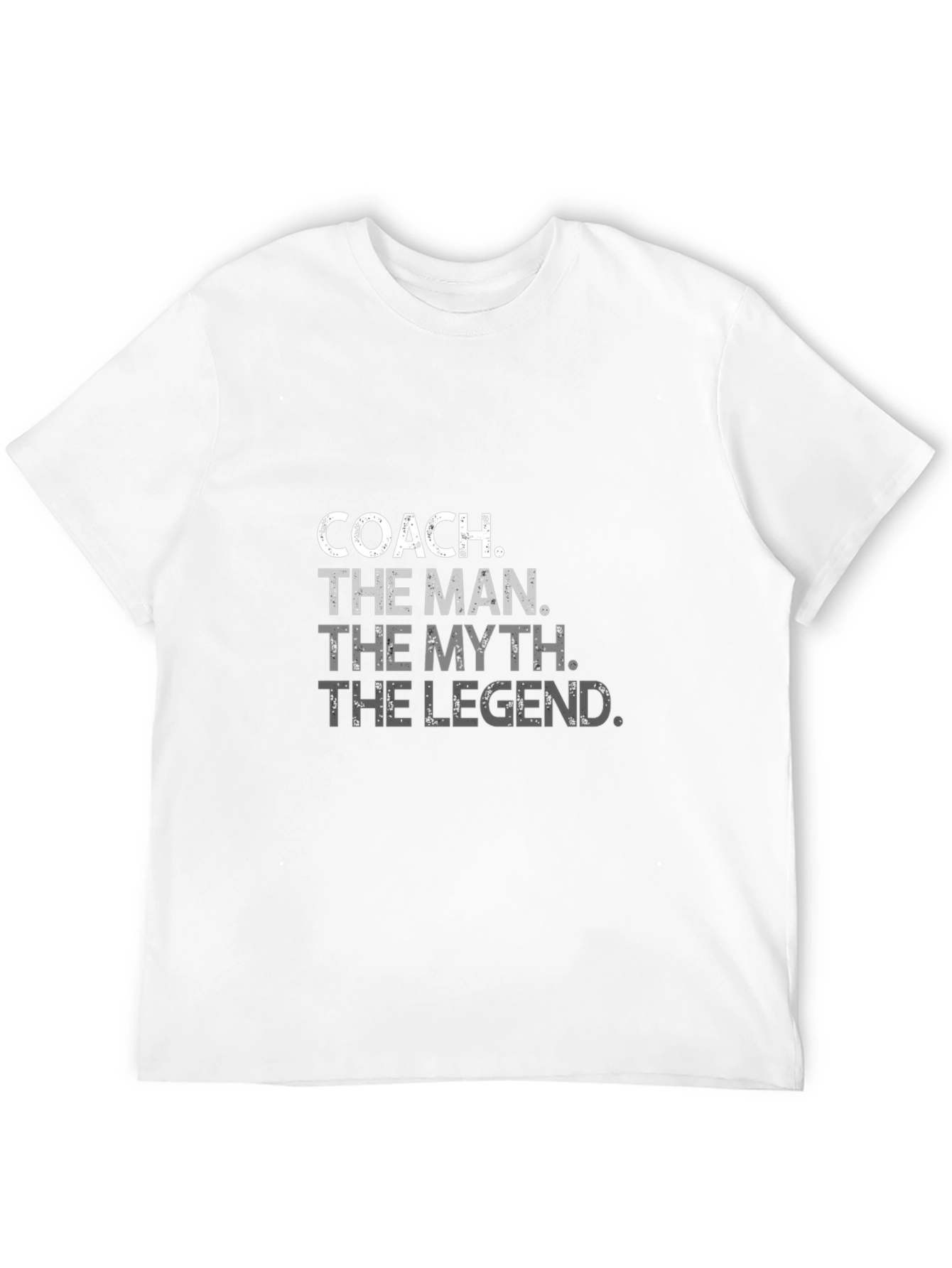Coach The Man The Myth The Legend Black T-Shirt