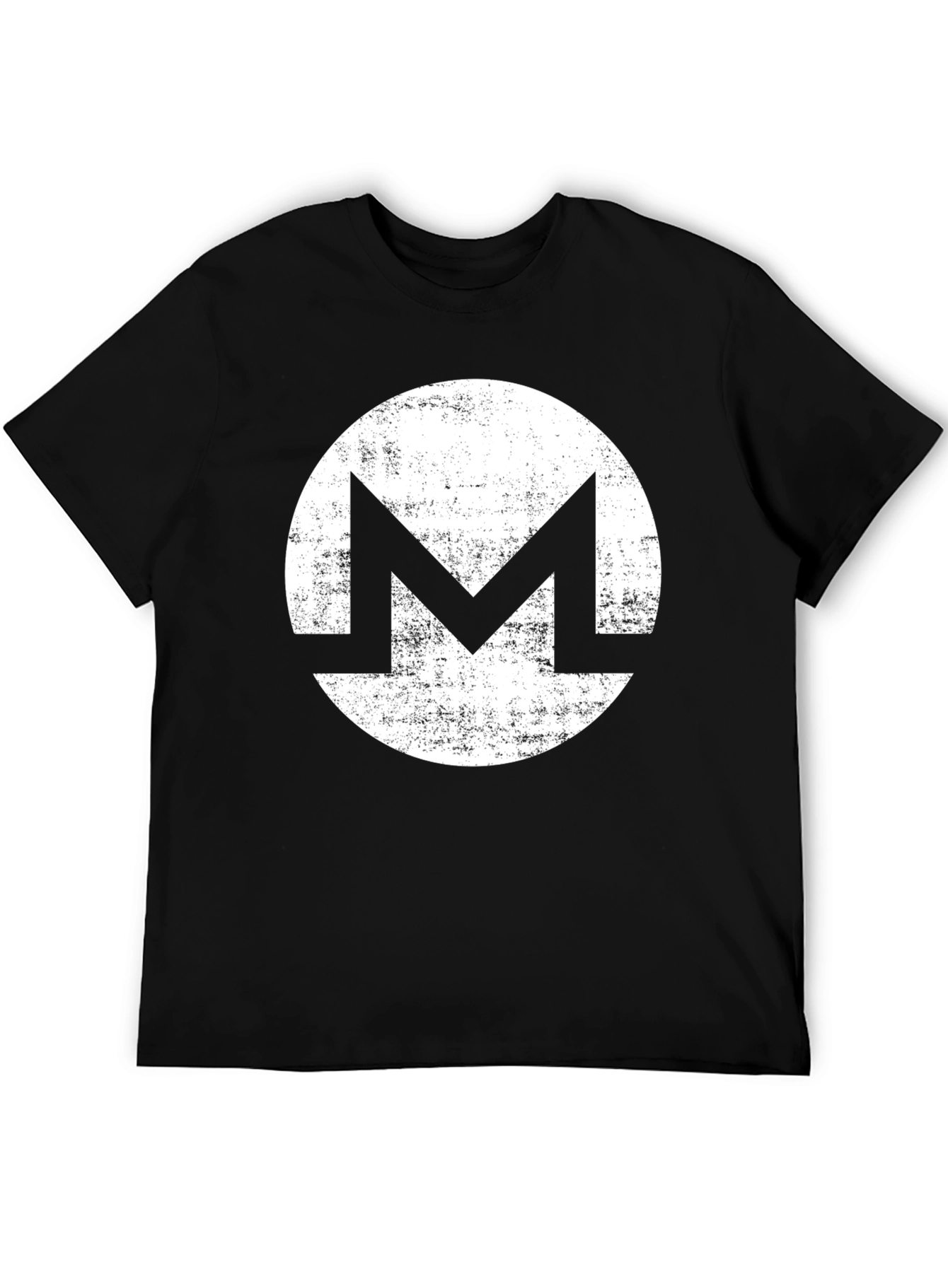 Monero Crypto Logo T-Shirt - Distressed Graphic Tee
