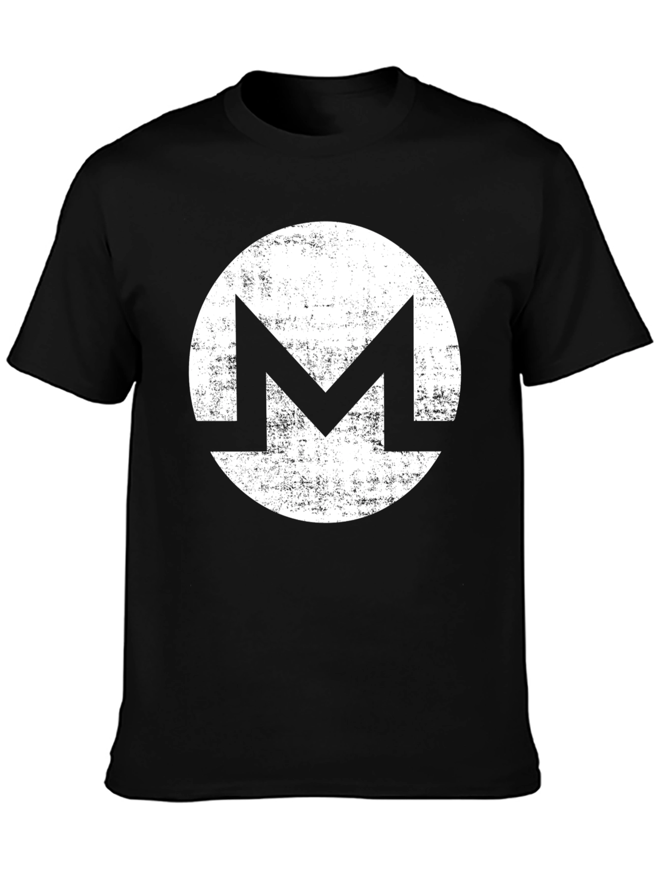 Monero Crypto Logo T-Shirt - Distressed Graphic Tee