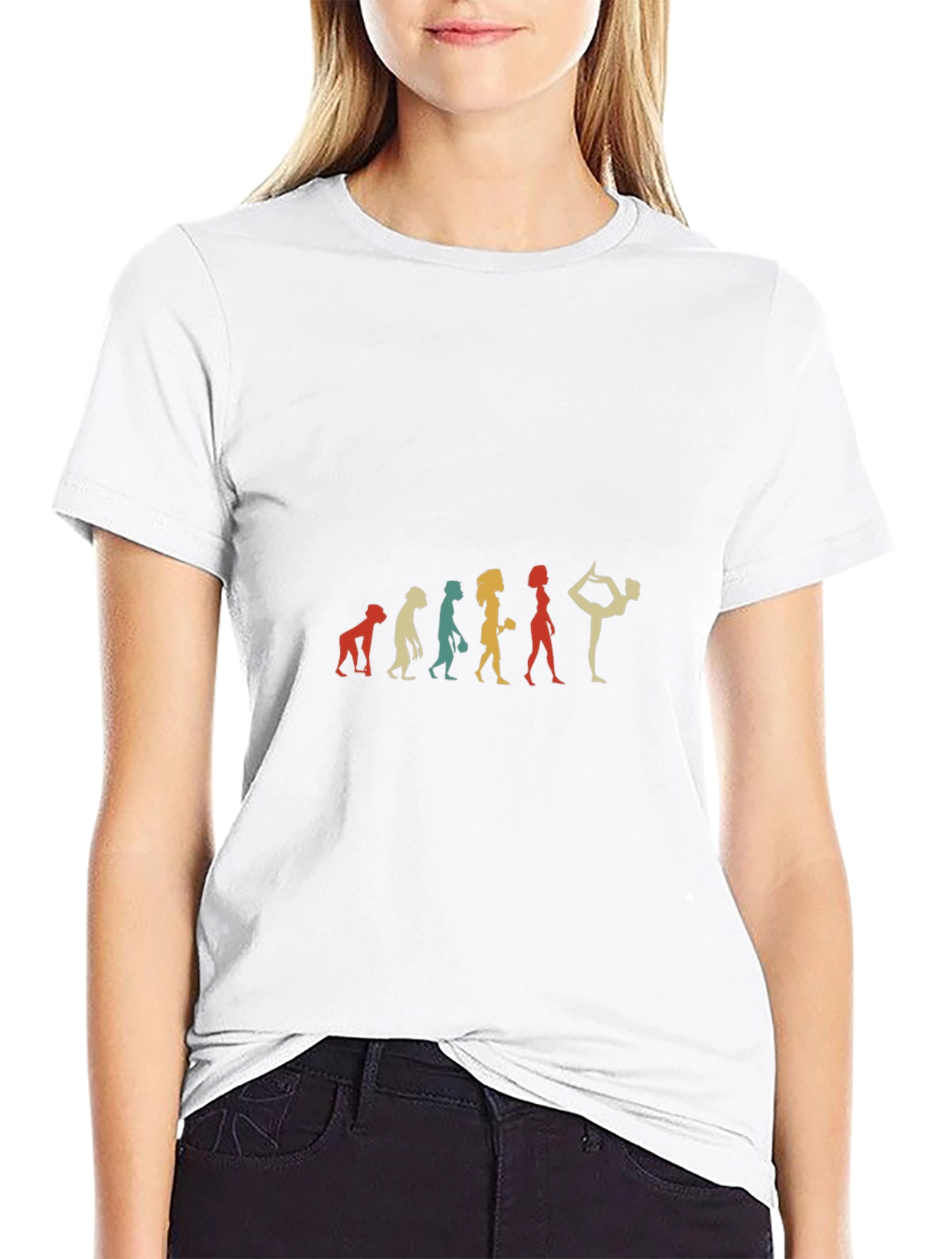 Yoga Evolution Graphic T-Shirt - Black