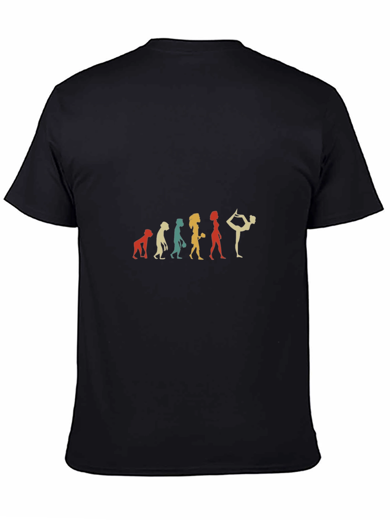 Yoga Evolution Graphic T-Shirt - Black