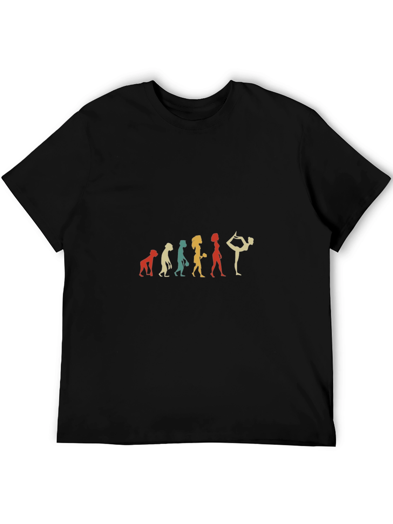 Yoga Evolution Graphic T-Shirt - Black