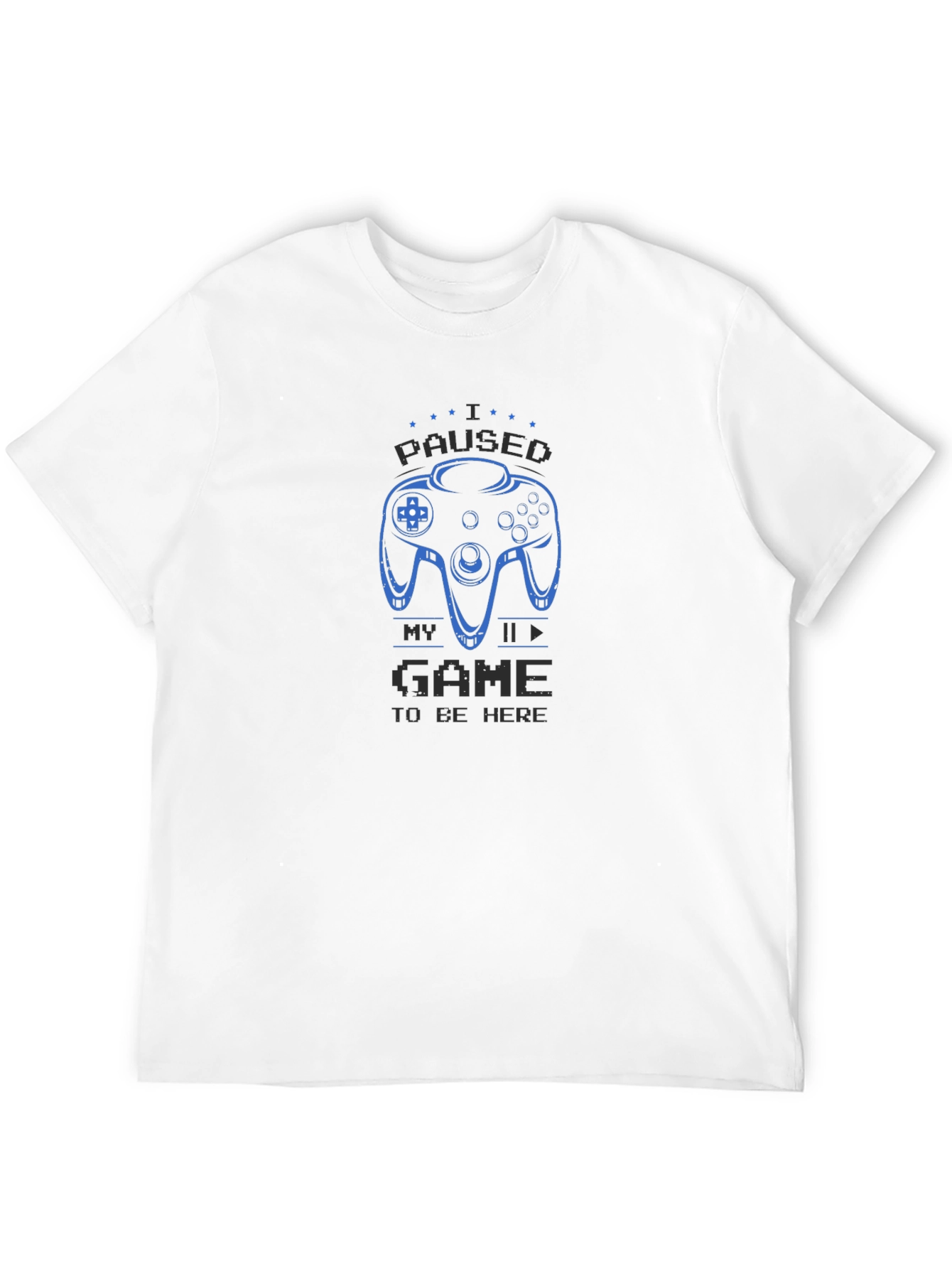 Gamers Black T-Shirt - I Paused My Game