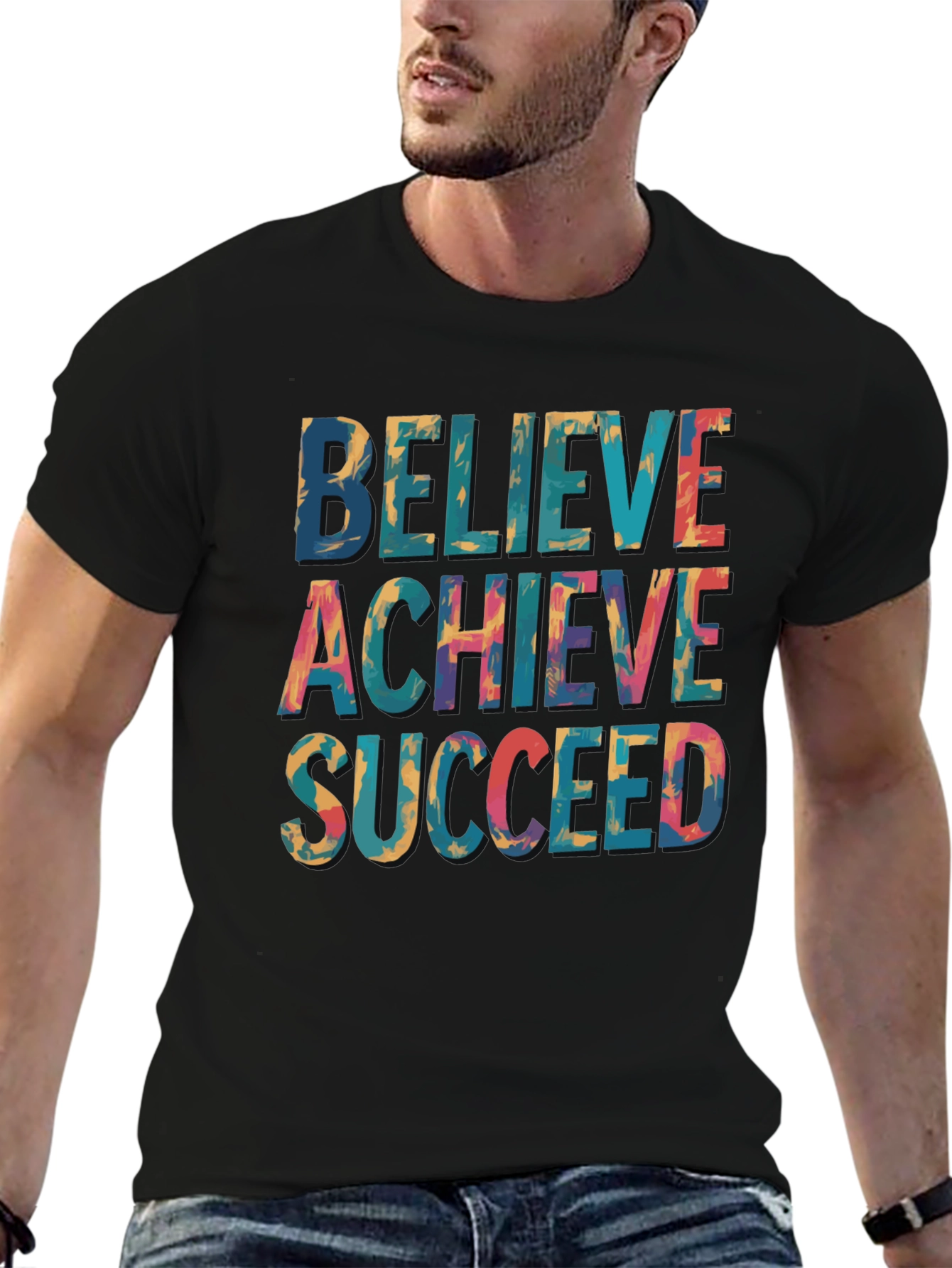 Believe Achieve Succeed Graphic Tee