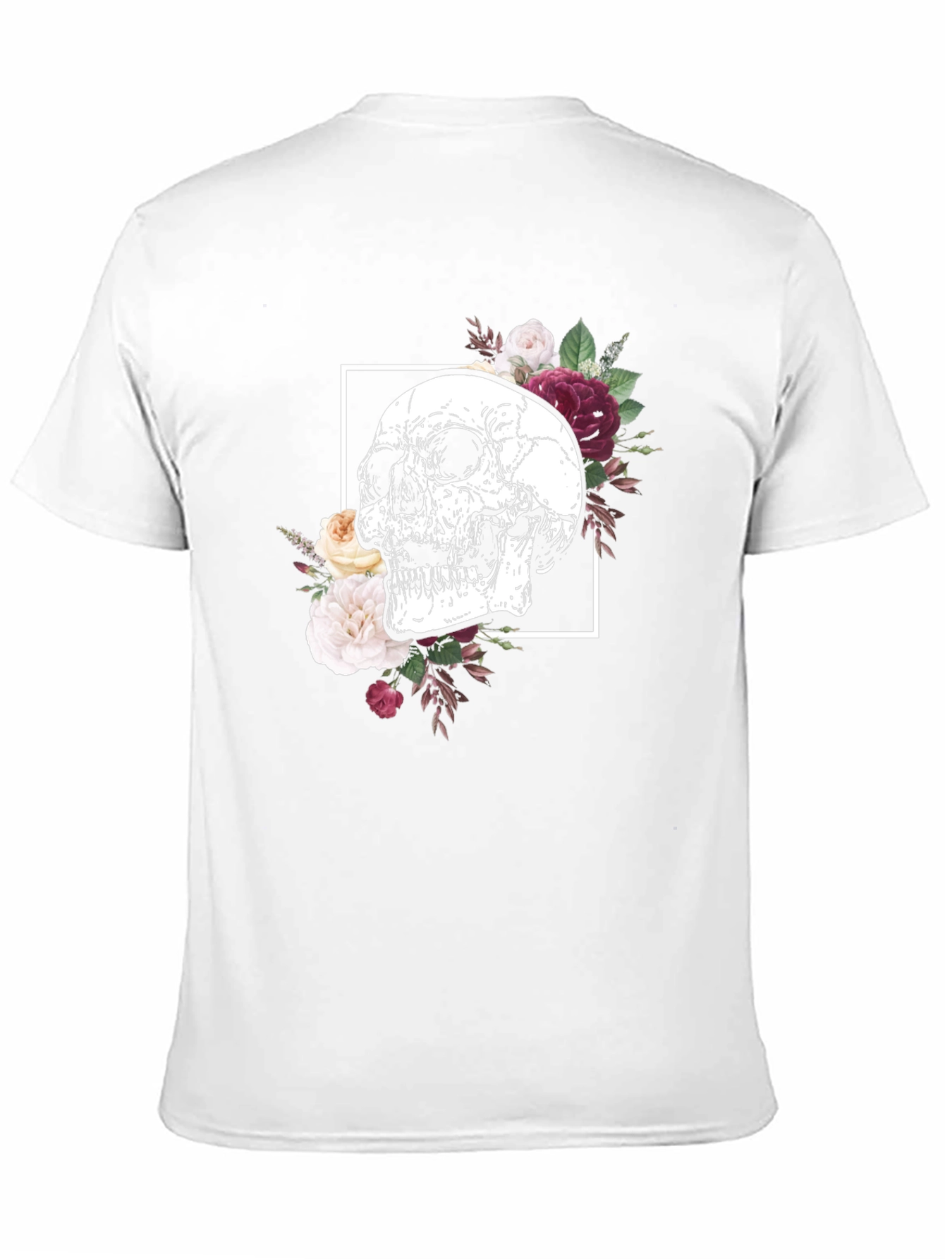 Floral Skull Graphic Tee