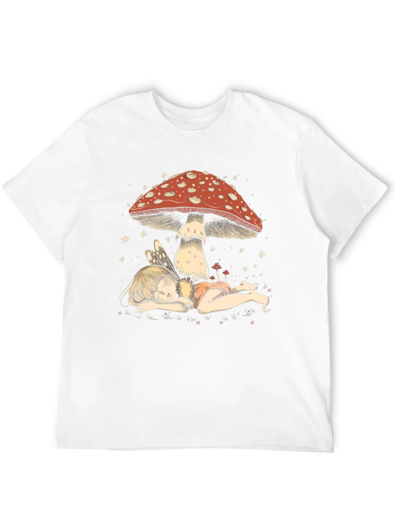 Fairy Mushroom T-Shirt - Whimsical Graphic Tee